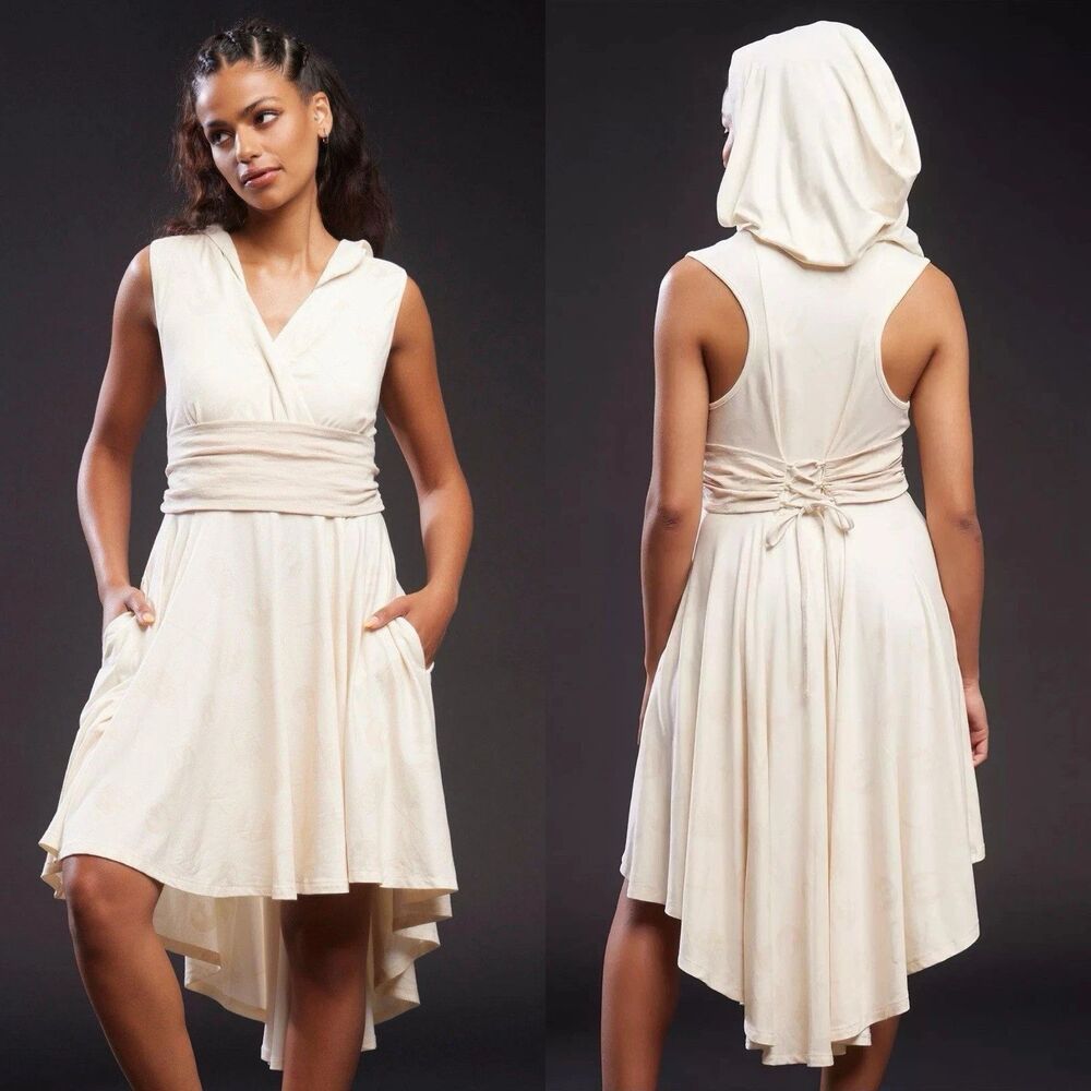 Star Wars Obi-Wan Kenobi Hooded Jedi Dress Her Universe Beige Cosplay 2X Plus